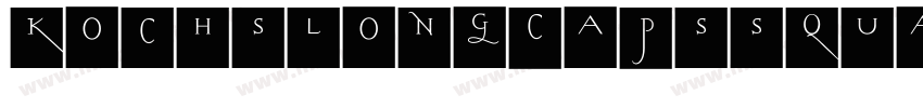 KochsLongCapsSquares Medium字体转换